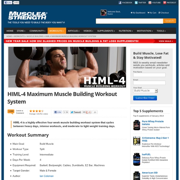 HIML-4 Maximum Muscle Building Workout System