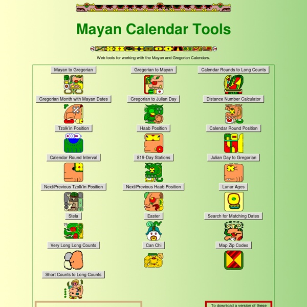 Mayan Calendar Tools