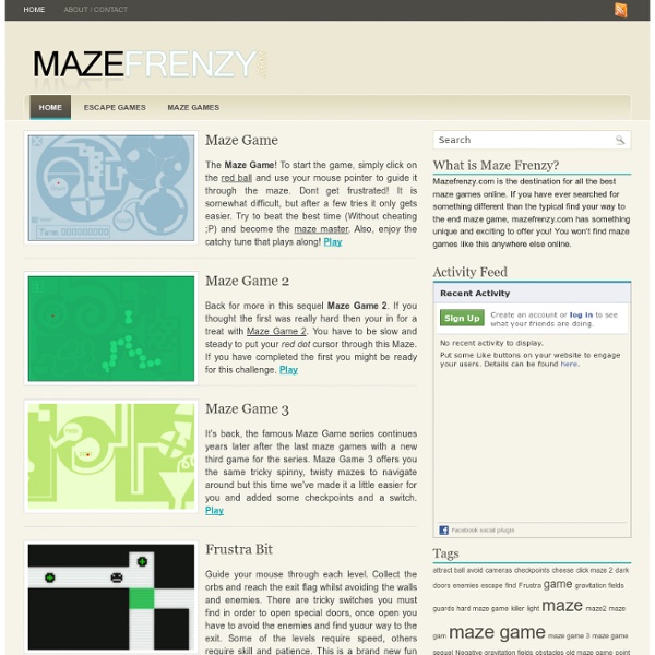 Maze Games, Scary Maze, Fun Mazes