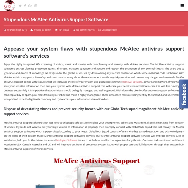 Mcafee Antivirus Support