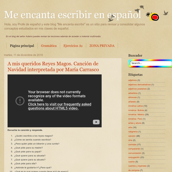 Me encanta escribir en español