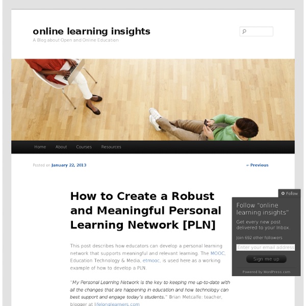 How to Create a Robust and Meaningful Personal Learning Network [PLN]