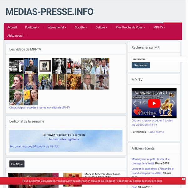 Médias-Presse-Info — MPI - L'information sans concession
