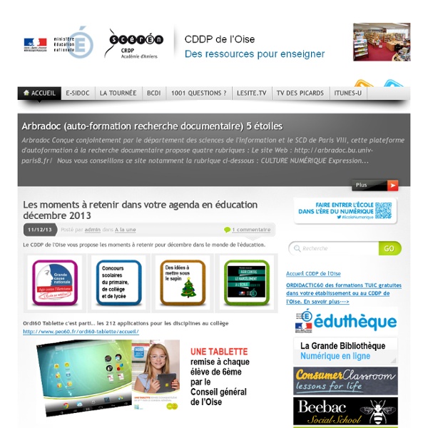 Blog de la médiathèque du réseau CANOPÉ - site de Beauvais