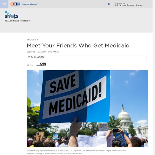 Any Hit To Medicaid Would Take A Broad Swipe Across The U.S.