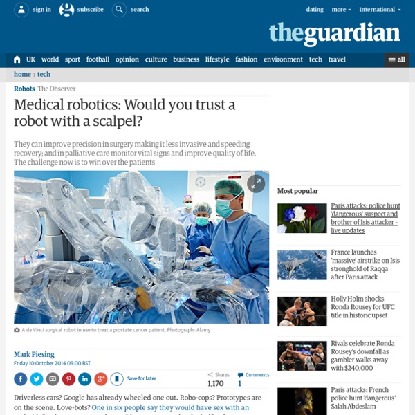 Medical robotics: Would you trust a robot with a scalpel?