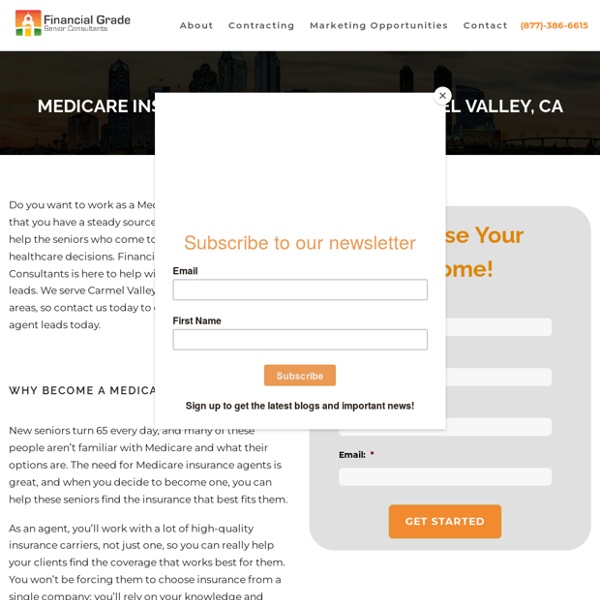 Medicare Insurance for Carmel Valley