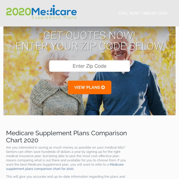 Medicare Supplement Plans Comparison Chart 2020