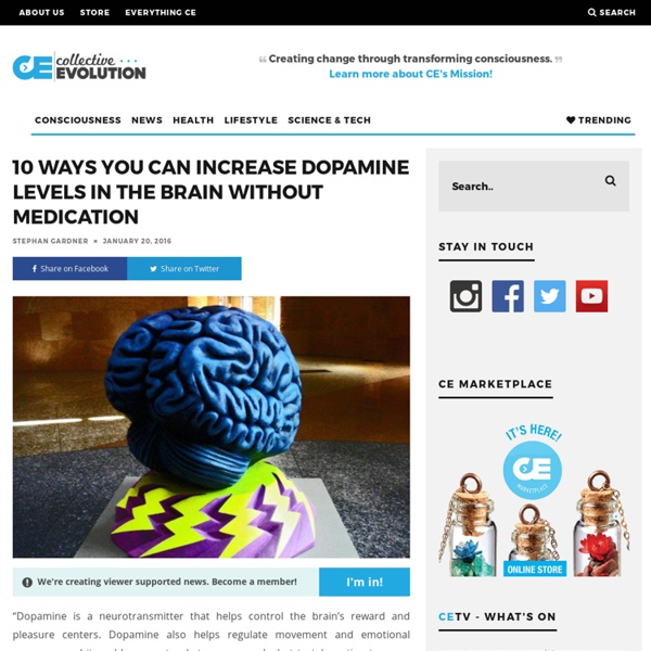 10 Ways You Can Increase Dopamine Levels In The Brain Without Medication – Collective Evolution
