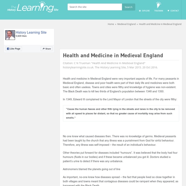 Health and Medicine in Medieval England