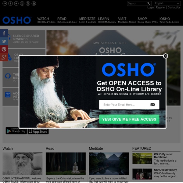 The Osho Experience: Meditation, the Science of the Inner