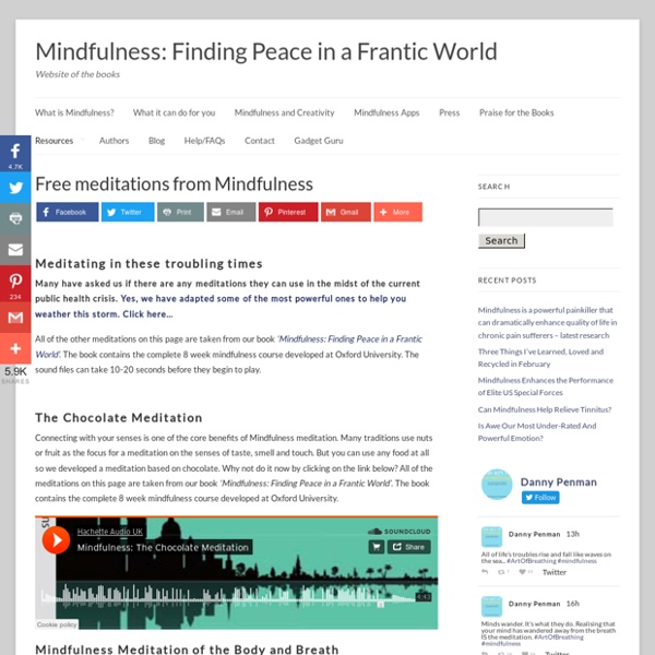Mindfulness: Finding Peace in a Frantic World