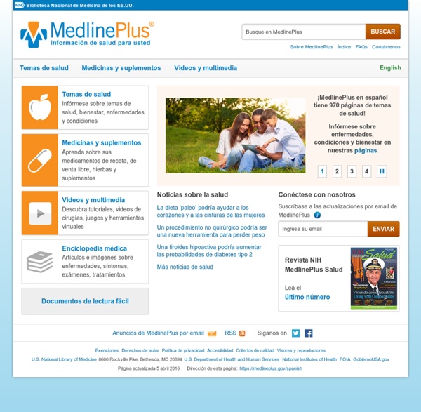 MedlinePlus - Información de Salud de la Biblioteca Nacional de Medicina
