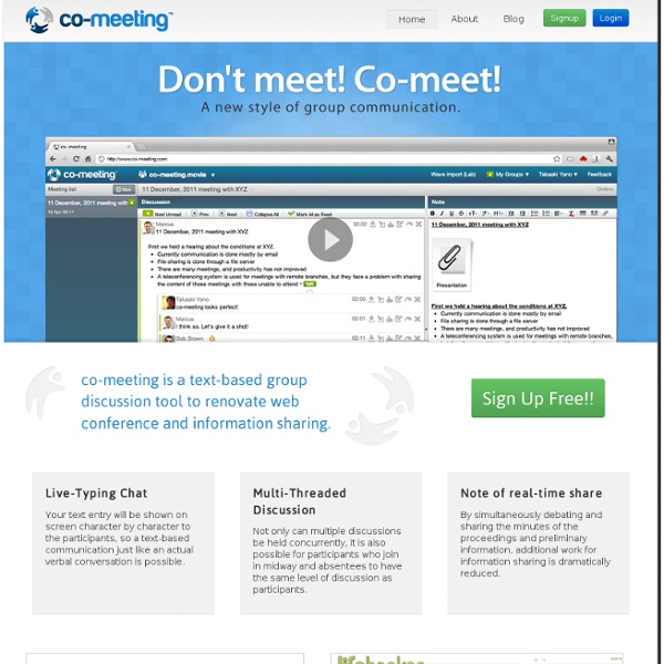 Co-meeting - A new style of group communication