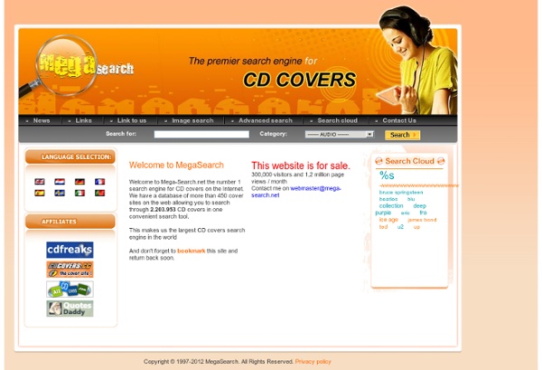 MegaSearch, the premier cd covers search engine for audio cd covers, pc cd covers and dvd cd covers