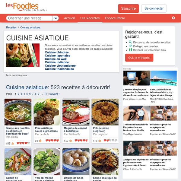 Les meilleures recettes de cuisine asiatique