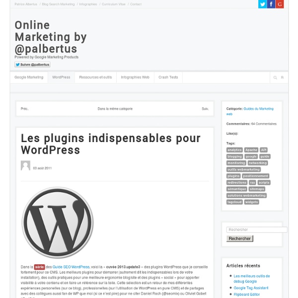 Meilleurs plugins Wordpress : plugins indispensables