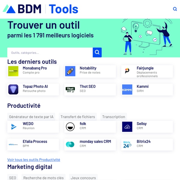 BDM/tools - Les 94 meilleurs outils pour les professionnels du digital