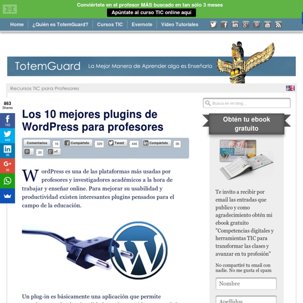 Los 10 mejores plugins de Wordpress para tu blog de aula