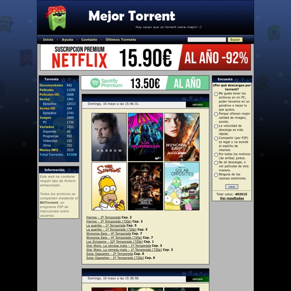Mejor Torrent: La mejor web de torrents