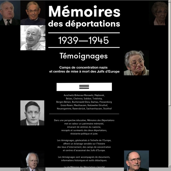 Mémoires des déportations 1939 - 1945