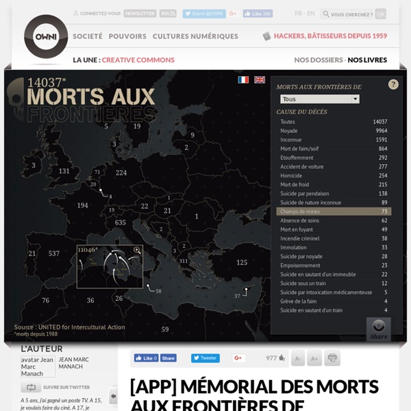 [APP] Mémorial des morts aux frontières de l’Europe