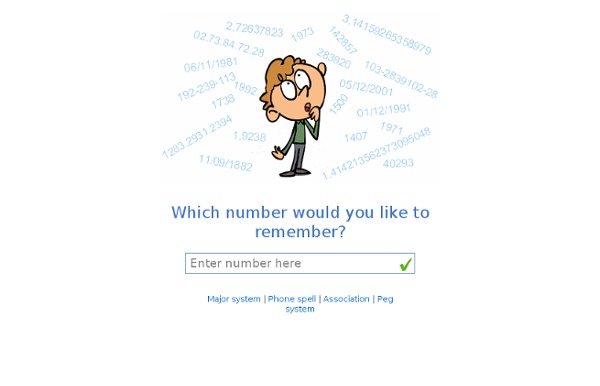 Memorize numbers with this online mnemonic generator - Rememberg.com