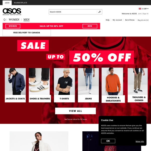Shop men’s clothes, jeans, shoes, t-shirts, shirts and more at ASOS