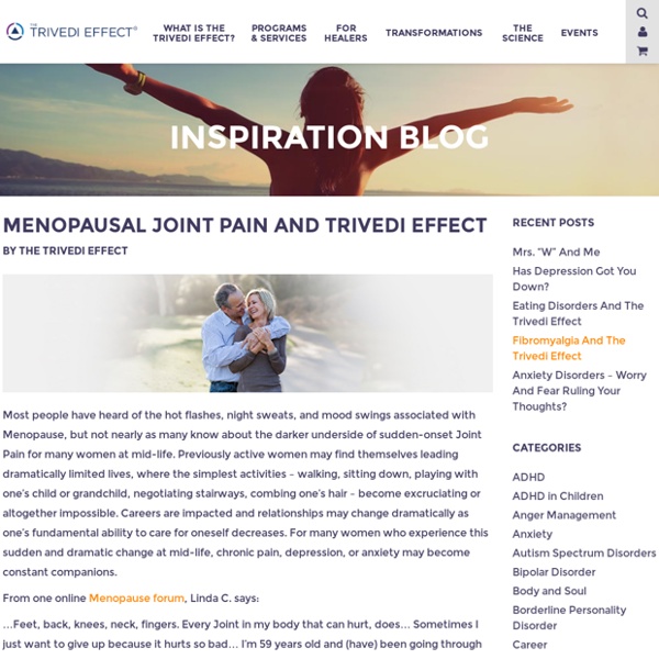Menopausal Joint Pain and Trivedi Effect