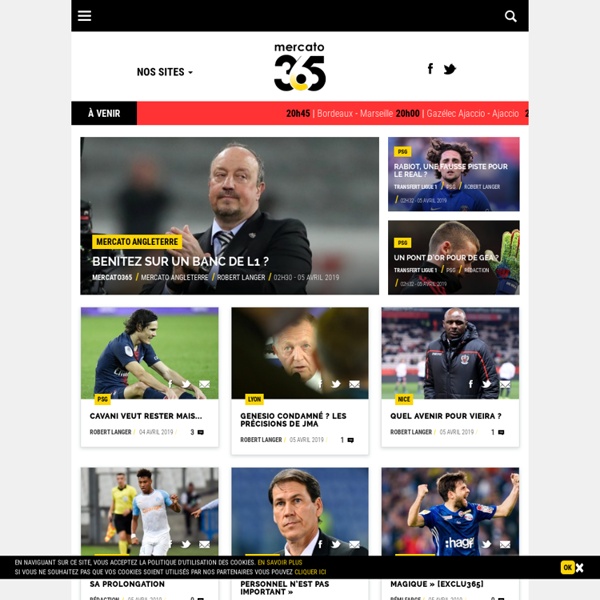 La Une - Transferts foot avec Mercato 365 : actualités, scoops e