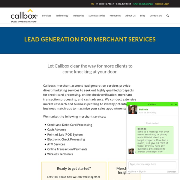 Lead Generation for Merchant Services