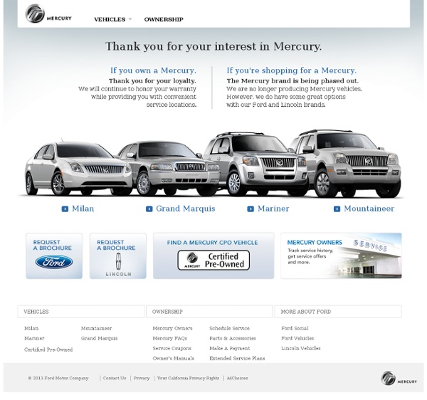 Mercury Luxury Cars & SUVs