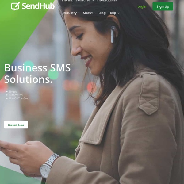 SendHub. SMS for Organizations. Send Texts to Individuals and Groups for free.