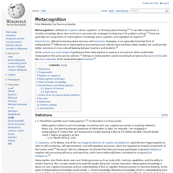 Metacognition