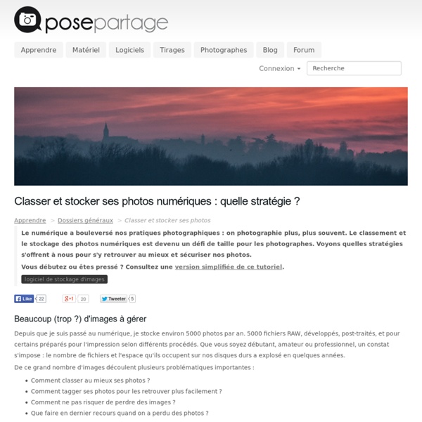 Classer et stocker ses photos numériques : archivage, métadonnées et sauvegardes