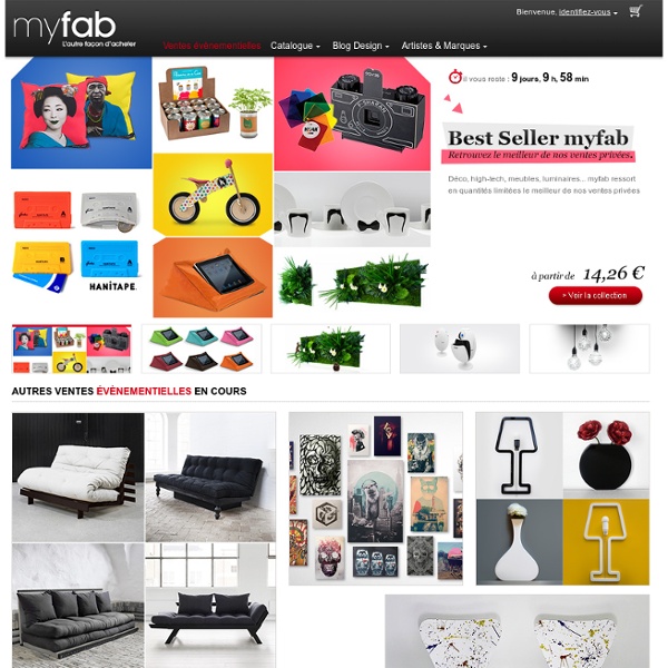 Myfab : spécialiste du mobilier et de la décoration design