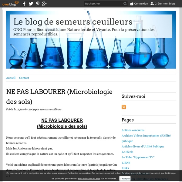NE PAS LABOURER (Microbiologie des sols) - Le blog de semeurs ceuilleurs