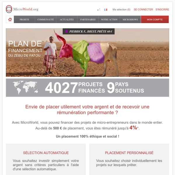 Le microcrédit solidaire efficace au service des micro-entrepreneurs