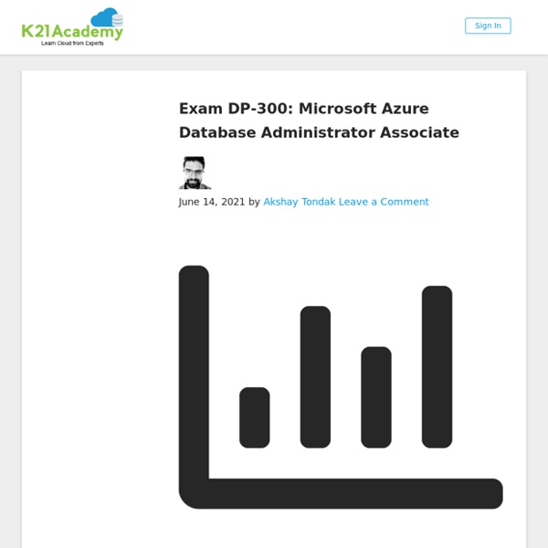 Microsoft Azure Database Administrator Associate DP-300