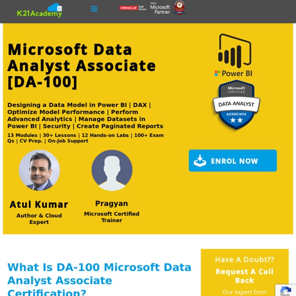 Microsoft Data Analyst Associate Training [DA-100]