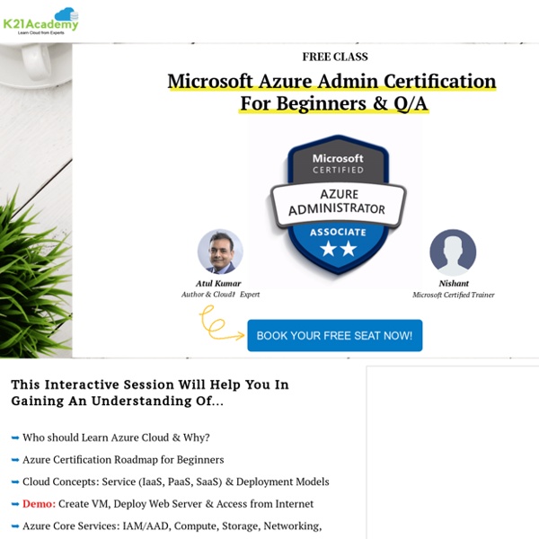 [FREE Class] Microsoft Azure Admin Certification For Beginners & Q/A