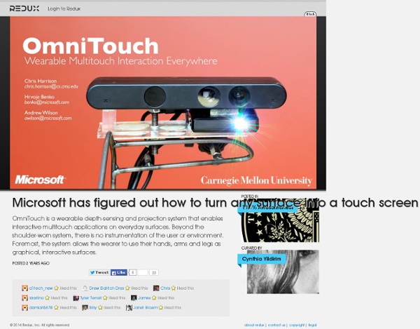Microsoft has figured out how to turn any surface into a touch screen Video