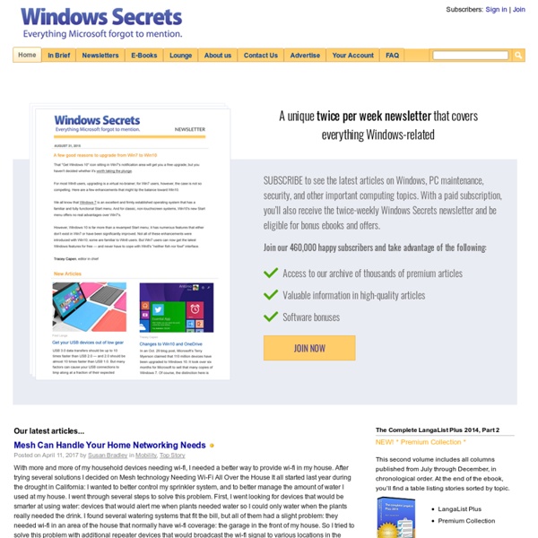 Microsoft Windows XP, Vista, 7, Internet Explorer (IE), Firefox, Windows Update