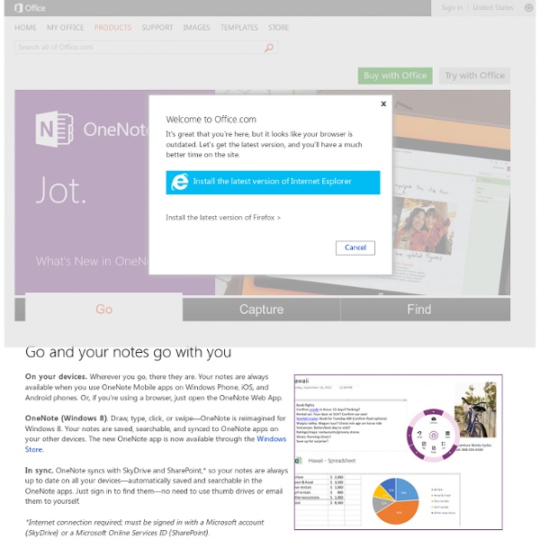 OneNote – note taking software