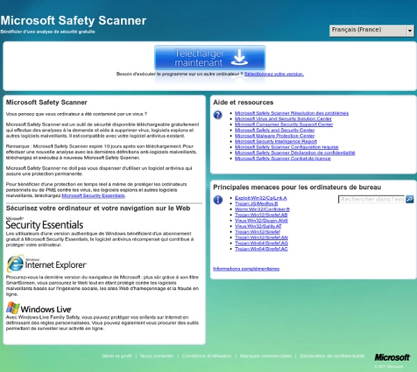 Safety Scanner - Outil en ligne gratuit pour la sécurité et l'intégrité des ordinateurs