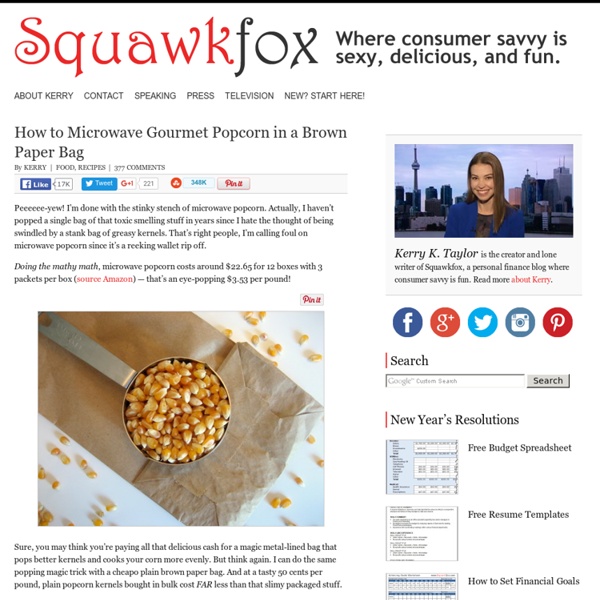 How to Microwave Gourmet Popcorn in a Brown Paper Bag