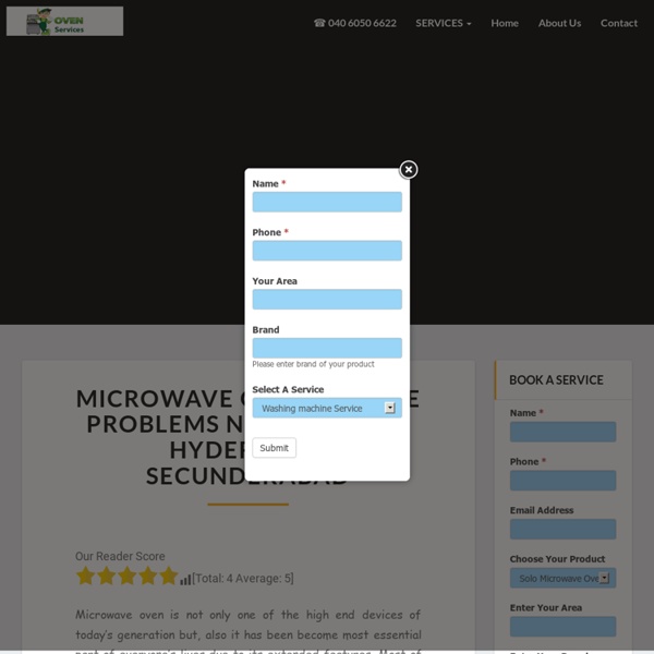 Microwave oven Service Problems Not Working Hyderabad Secunderabad