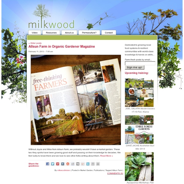 Milkwood: permaculture farming and living