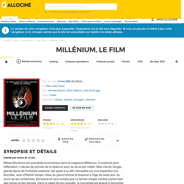 Millénium, le film - film 2009