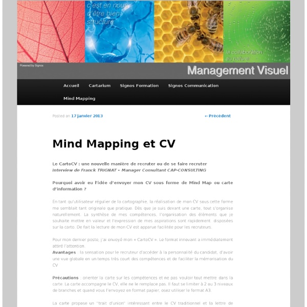 Mind Mapping et CV